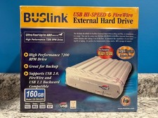 BUSlink 160GB USB 2.0 & FireWire External Hard Drive – Brand New Sealed picture