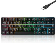 Guiheng D68 60% Wired RGB Gaming Keyboard & 3200 DPI Mouse Combo picture