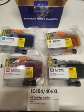 LC404 Ink Cartridges for Brother MFC-J1205W MFC-J1215W XL High Yield BCMY 4 Pack picture