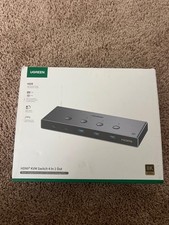 UGREEN 8K@60Hz HDMI KVM Switch 4 Computers, Aluminum, with 4 USB 3.0 Ports KVM S picture
