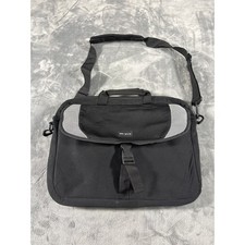 Targus Unisex Messenger Laptop Bag 16 Inch Black Gray Padded Shoulder Strap picture
