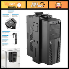 Adjustable Under Desk & Wall Mount CPU Holder, Fits Most PC Cases, 360° Swivel, picture