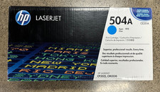 HP 504A (CE251A) Cyan Original LaserJet Toner  Cyan OEM GENUINE SEALED picture