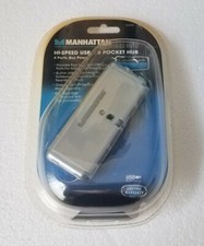 Manhattan 4-Port Hi-Speed USB Pocket Hub - Silver Model No. 160599 picture