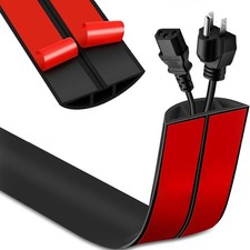 6Ft Floor Cord Cover,Cord Hider Floor Black,Extension Cable Cover Power Cord Pro picture