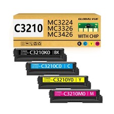 C3210 Toner Cartridges 4 Pack (with Chip) Compatible with Lexmark C3210C0 C32... picture