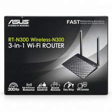ASUS RT-N300 Wireless-N300 3-in-1 WiFi Router Low EMF - NEW picture