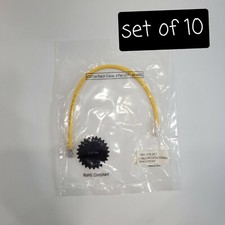 SET OF 10 CAT 5e Patch Cable 560-115-001 1' YELLOW CAT5e 350Mhz RoHS COMPLIANT  picture