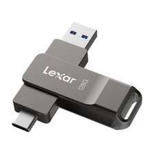 D40E 128GB USB 3.2 Flash Drive USB-A USB-C Dual Connector Metal Swivel picture