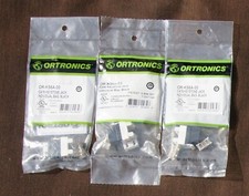Ortronics OR-KS6A-00 Cat-6 Keystone Jack, Individual Bag, Black, Set/3 picture