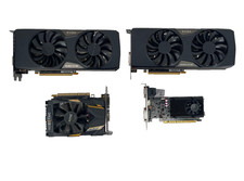 Lot of 4 Graphics Cards EVGA GTX 950 2GB ZOTAC GT 730 EVGA GT 610 GPU picture