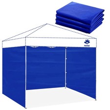 Fanpat Instant Canopy Tent Sidewalls for 10x10 Pop Up 10*10ft 3pcs, Blue  picture
