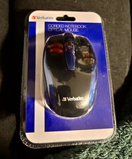 Verbatim 99743 Wired USB Optical Mouse 1000 DPI 3-Button Scroll, Black/Blue picture