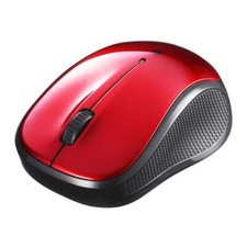 Buffalo BSMBB100RD BT BlueLED Silent 3-Button Mouse RedNEW picture