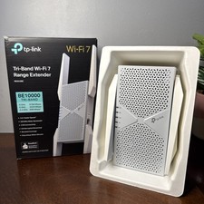 TP-Link BE10000 Wi-Fi 7 Range Extender RE653BE 10Gbps Tri-Band New/Open Box picture