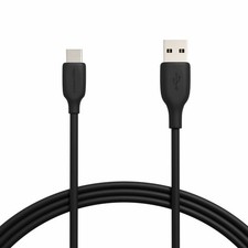 Amazon Basics USB-A to USB-C Cable 6 ft Black USB 2.0 480Mbps 15W Fast Charge picture