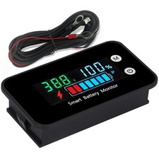 7-100V Smart Battery Monitor with Buzzer Alarm & Temperature | 2V 24V 36V 48V 60 picture