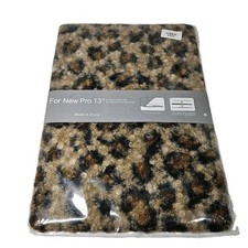 Fuzzy Leopard Print Hard Shell Case for MacBook Pro 13 Inch Case Brand New picture