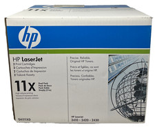 HP Q6511XD 11X 2 GENUINE TONER BLACK LASERJET 2410/2420/2430T/2430DTN [B BOX] picture