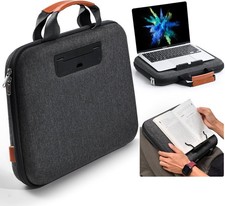 14 Inch Hard Laptop Sleeve 2 in 1 Lap Desk for HP MAC Dell - Black Color picture