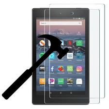 2X Tempered Glass Screen Protector For New Amazon Fire HD 8 2018/ HD 8 2017 picture