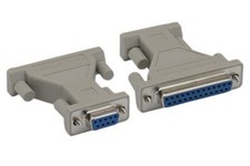 DB9 9 Pin to DB25 25 Pin Molded Serial Loop Back Tester Female to Female RS-232 picture