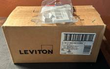 NEW Box of 25 Leviton 49910-SW4 QuickPort 4-Port Furniture Faceplate White picture