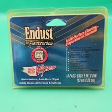 Vintage Endust Anti Static Electronic Wipes 1996 90s New Deadstock  picture