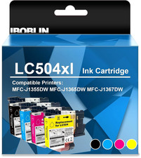 LC504XL High Yield Ink Cartridge 4-Pack for Brother MFC-J1355DW/J1365DW/J1367DW picture