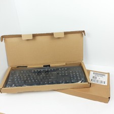Lot Of 2 HP USB Keyboards KB ME US 672647-003 Black Wired Number Pad KU-1156 picture