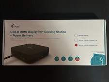 NEW i-tec USB-C 1xHDMI 1xDisplayPort Docking Station with 100W Power Delivery picture