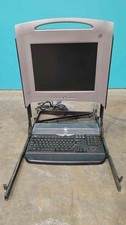 Dell PowerEdge 15FP 1U Rackmount LCD KVM Console Drawer Slide Out Keyboard Track picture