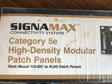 SIGNAMAX 48458MD-C5e 48-PORT CAT5E High Density PATCH PANEL RACK MOUNT picture
