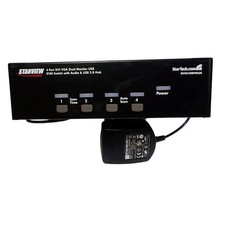 StarTech StarView 4 Port DVI VGA Dual Monitor USB KVM Switch SV431DDVDUA READ picture