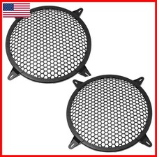 SQXBK 10in Speaker Grille 2pcs Subwoofer Waffle Guard Protective Mesh Cover picture