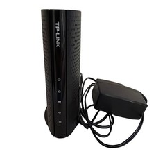 TP-Link TC-7620 DOCSIS 3.0 High Speed Cable Modem Black w/ Power Cord TESTED EUC picture