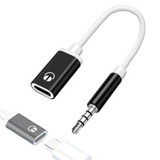 Headphone Jack Adapter 3.5mm Male To Female Audio Cord USB C To Aux Audio picture