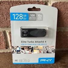 New PNY 128GB Turbo Attaché Flash Drive USB 3.0 picture