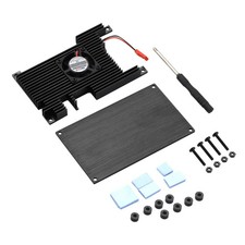 Aluminum Case w/ Fan Active Passive Cooling Radiator w/ Heatsink for Orange Pi 5 picture