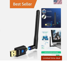 AC600M USB WiFi Adapter for PC, Wireless USB Network Adapters Dual Band 2.4G/... picture