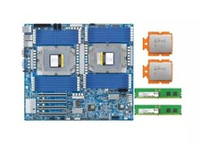Gigabyte MZ73-LM1 Motherboard With 2x AMD EPYC 9124 16Cores 3GHz CPU+64GB RAM picture