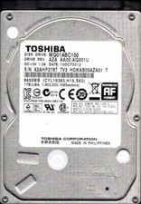 MQ01ABC100 AZA AA00/AQ001U HDKAB05AZA01 T OCT 2012 Toshiba 1TB picture