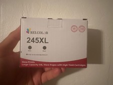 Relcolor 245XL Black High Yield Ink Cartridges 2-Pack Compatible with Canon PIXM picture
