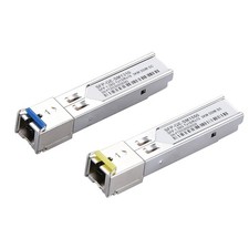 2Pcs SC Connector 3km 1.25GB/s SFP-BX03-D Tx1550nm/RX1310nm Transceiver Module G picture