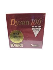 Dysan 100 Case of 10 Floppy Disks Brand New Sealed Old Stock MF2HD Formatted IBM picture