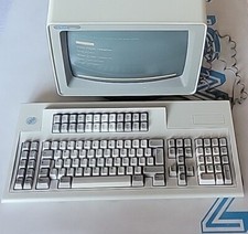 '94 IBM 3487 Logic InfoWindow II Terminal Color Monitor w/ IBM M 122K Keyboard picture