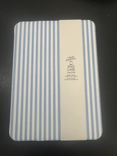 elyse breanne Blue Stripes Clear Back iPad A16  11