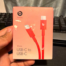 Beats USB-C to USB-C 60W Braided USB Cable 1.5m Red MPN A3393 picture