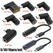 Laptop Charger TO USB Type C 65W PD Power Converter Charging Cable Adapter picture