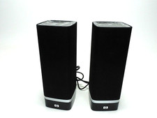 HP Brand HP S-00074 USB 2.0 Powered Speakers - Deep Bass - Music - Turns On picture